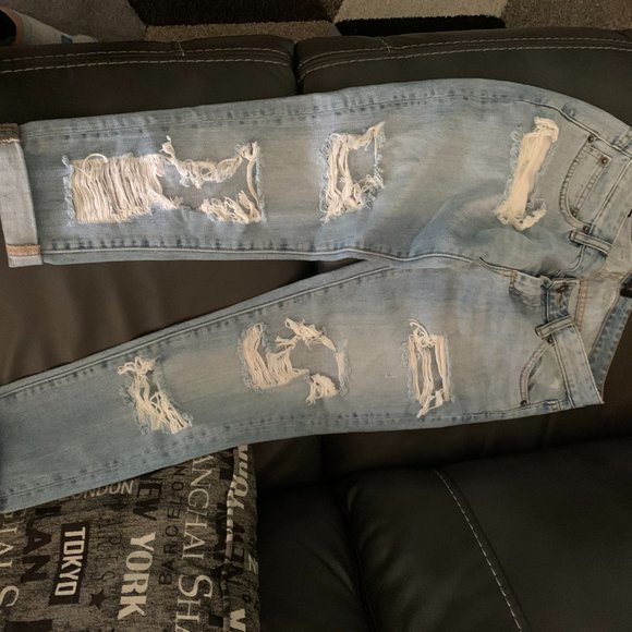 Bardot 'Kimye' ripped jeans sz 25 as seen on Gigi - Picture 5 of 5
